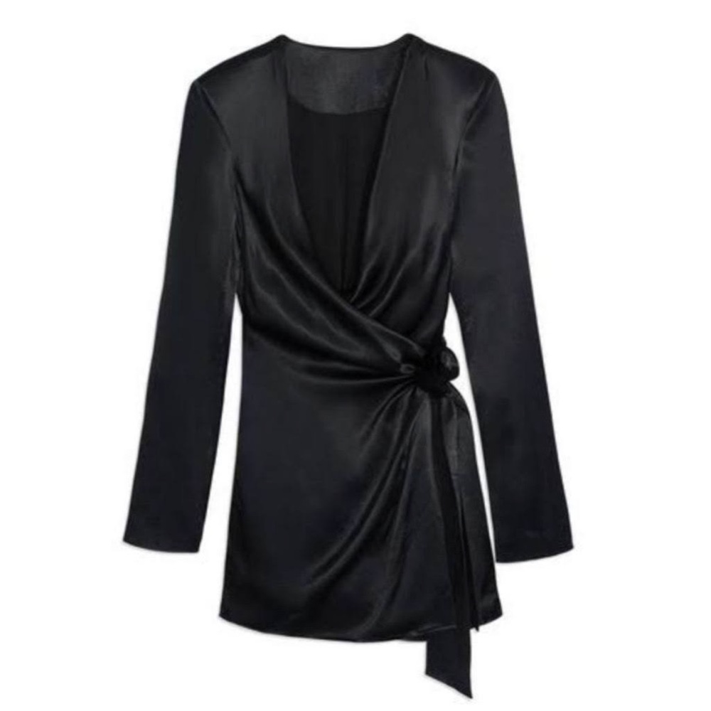 WeWoreWhat - COWL FRONT SATIN DRESS